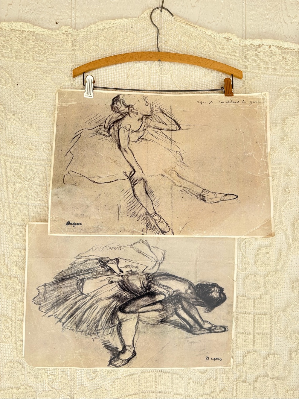 Ballerina Sketch Prints set of 2 Flaws